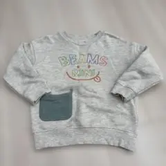 BEAMS mini グレー トレーナー 100cm