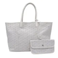 【美品】GOYARD ゴヤール サンルイPM トートバッグ ホワイト Q65
