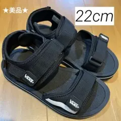 【22cm】★美品★ VANS サンダル　バンズ　ヘクター　ブラック