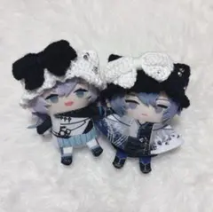【ブラック】にじぱぺっと　ぬい服　ぬい帽子　猫耳　ビックリボン