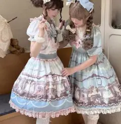 ロリータ Lolita くま テディベア ワンピース 原宿 クラシカル DOLL