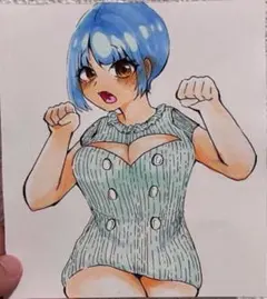 イラスト オリジナル 手描き
