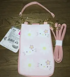 ハローキティ　スマホショルダー　新品、未使用、タグ付き　サンリオ