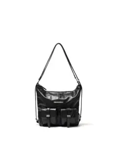 MATINKIM ダブルポケット 2way bag BLACK