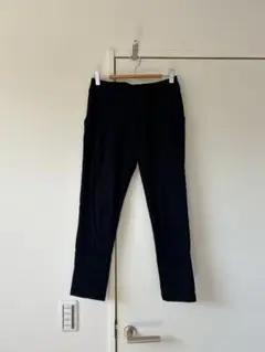 BE RADIANCE テーパードパンツ　ネイビー　S　オフィス　カジュアル