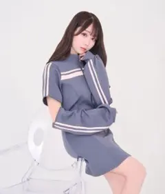 ロゼミューズ 2way jersey mini one piece グレー 2way jersey mini one piece – BUNNY APARTMENT