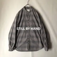 【秋物】STILL BY HAND スティルバイハンド バンドカラーシャツ 48