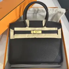 【新品未使用】エルメス バーキン30 ノワール ゴールド金具 K刻印