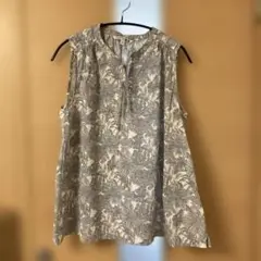 LIBERTY for UNIQLO 花柄ノースリーブチュニック L