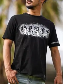 RTEG ブラック グラフィック Tシャツ M