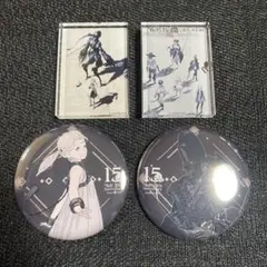 ニーア リィンカーネーション 池袋 消セナイ記録 アクリルブロック 缶バッジ