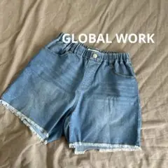 グローバルワーク　キッズ　デニムショートパンツ 160cm