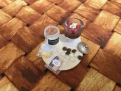ミニチュアスイーツ チョコプリンと瓶入りチョコと焼き菓子