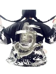 (ラクエスト) Laquest はっぴ 半纏 男前 昇り龍 ガールズ