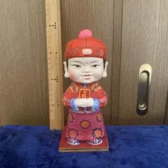 昭和レトロ(首振り人形 )アンティーク中国人形中国古代玩具芸術