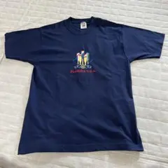 【美品】90s USA製 Fruit of the Loom ネイビー m