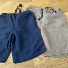 ハーフパンツ 2枚セット ネイビー ベージュ POLO
