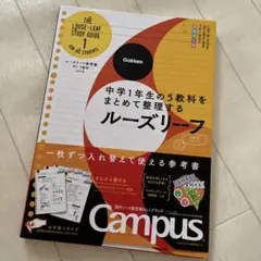 ルーズリーフ参考書 5教科 中1