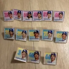 中日　ガチャ　ピンバッチセット