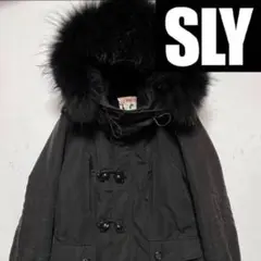 SLY スライ ファー付き フード ボア ライナー ブラック 黒 モッズコート