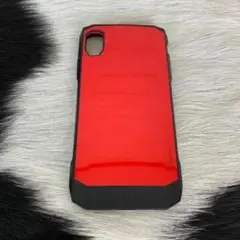 【残り1点】　iPhoneXSMax スマホ ケース ワイヤレス充電可能 レッド