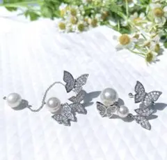 【新品未使用】LATUA STELLA Butterfly fields ピアス