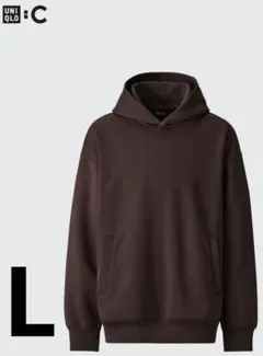 【未使用品】UNIQLO C　スウェットプルパーカ　ダークブラウン　L