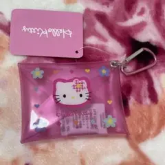 【新品】カオハナ キティ カラビナ付きクリアポーチ