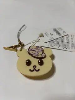 未使用　【HbG】クマの顔 ストラップ 帽子付き