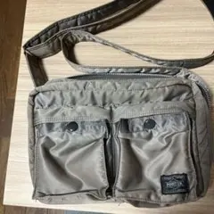 希少 PORTER シルバータンカー ショルダーバッグ 2層式　S