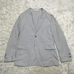 UNIQLO ユニクロ　テーラードジャケット　シアサッカー　　M