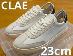 【美品】CLAE クレイ オールレザー レースアップスニーカー