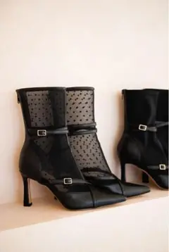 Her lip to / Double Belt Ankle Boots