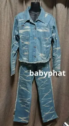 Baby Phat▶ベイビーファット□ロゴテープ×デニムコート Baby Phat▷ベイビーファット□ロゴテープ×デニムコート