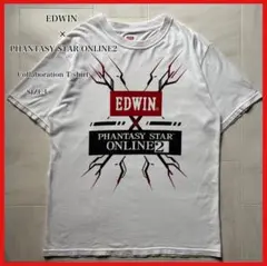 エドウィン ファンタシースターオンライン2 コラボTシャツ ホワイトLサイズ