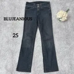 ブルージーニアス　ストレートデニム　ローライズ　USA古着　size25