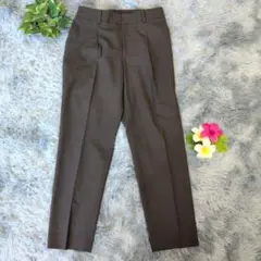 【UNITED ARROWS】スラックス ループ付き（40）ダークブラウン L