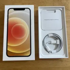 Apple iPhone 12 ホワイト 64GB 空箱　充電ケーブル付き