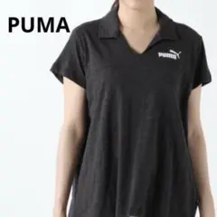 【PUMA】プーマ　半袖Tシャツ　レディーストップス　ポロシャツ　ロゴ　古着