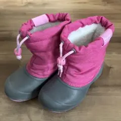 【美品】イグニオ　キッズ　スノーブーツ　19.0 ピンク