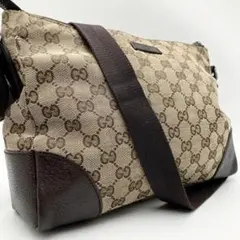 美品✨グッチ ショルダーバッグ メッセンジャー ggキャンバス