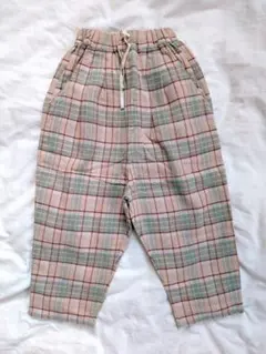 タグ付き LiiLU/リーリュ チェックパンツ