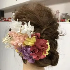 プリザーブドフラワー ヘアアクセ 髪飾り