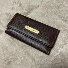 【新品同様】BURBERRY キーケース レザー ノバチェック ダークブラウン