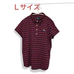 【PEARLY GATES 】パーリーゲイツ◻︎ハート模様•柄◻︎ネイビー/レッドL