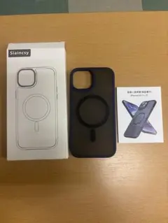 Slaincsy iPhone15用ケース マグネット対応青x00150azbn