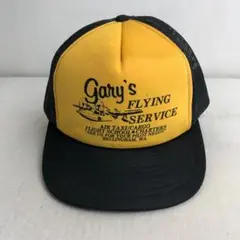 【USA古着】Gary's FLYING ビンテージ メッシュキャップ 黄 黒