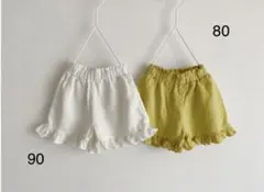 ショートパンツ　イエロー　80