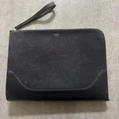 PELLE MORBIDA ネイビー クラッチバッグ