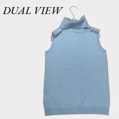 DUAL VIEW デュアルビュー　ノースリーブニット カシミヤ×毛　繊細素材